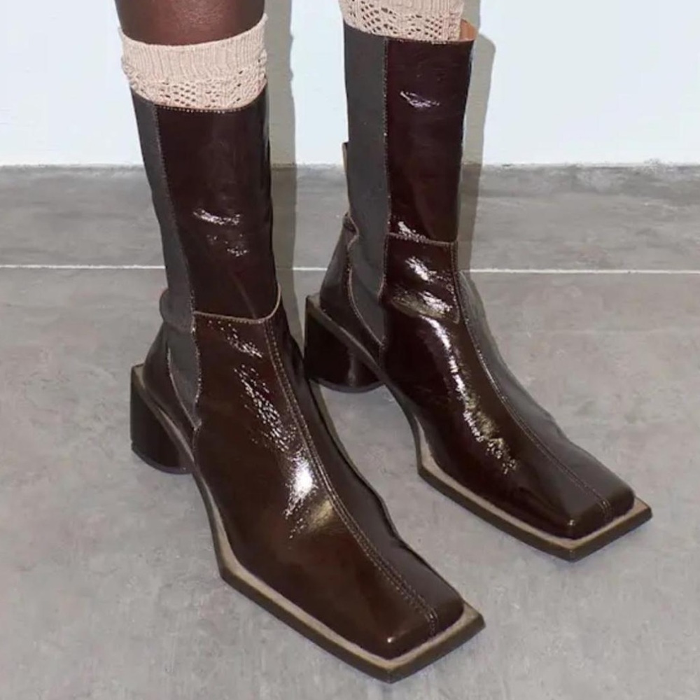 Miista Miinie Boots in brown/burgundy size 39